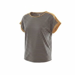 Susan Lawrence Black and White Striped Top Size XL